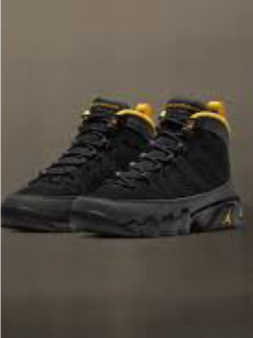 Jordan Kids Sneakers Black and Yellow